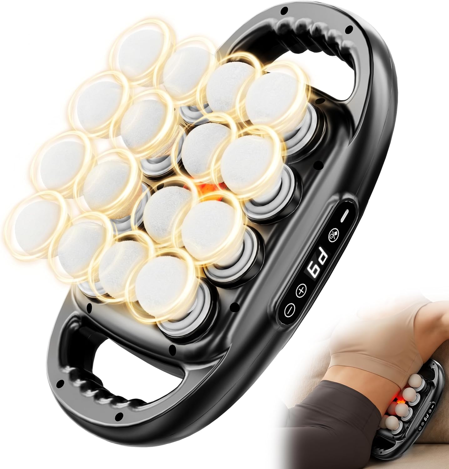Massage Gun Deep Tissue - 16-Head Massage Gun, Deep Tissue Percussion,