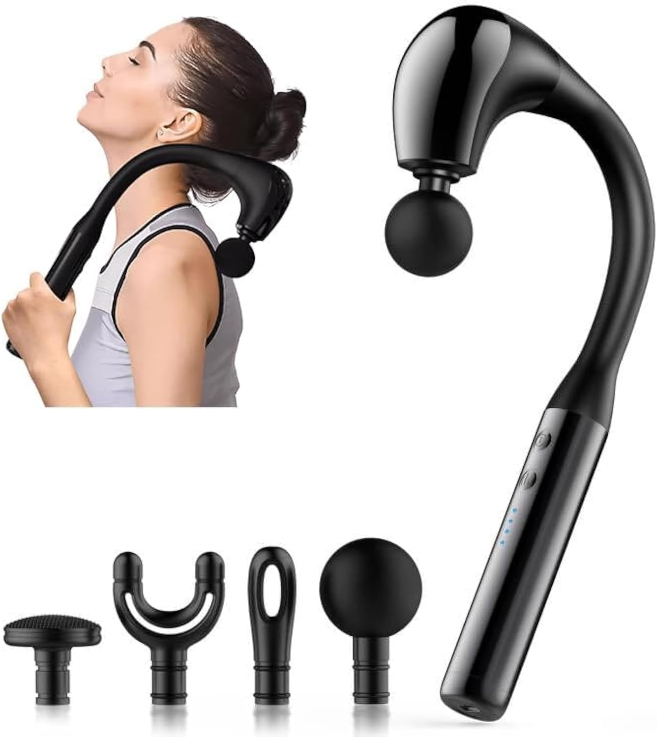 Massage Gun Deep Tissue - U-Shaped Massage Gun with Extended Handle