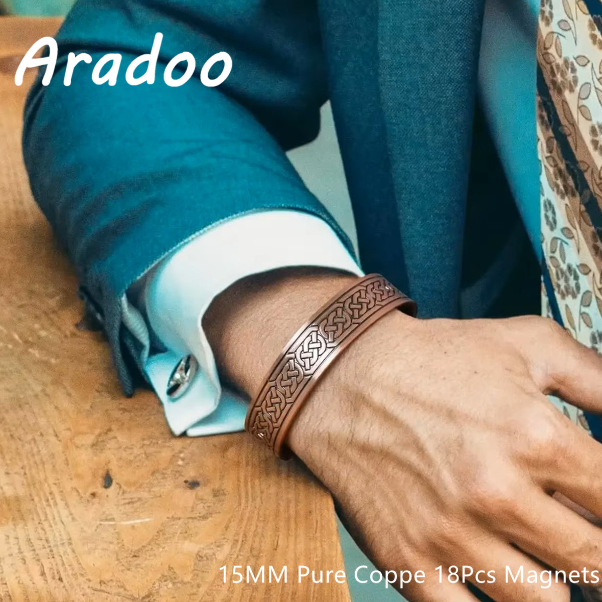 Therapy Health And Wellness - ARADOO Vintage Pure Copper Magnetic Bracelet