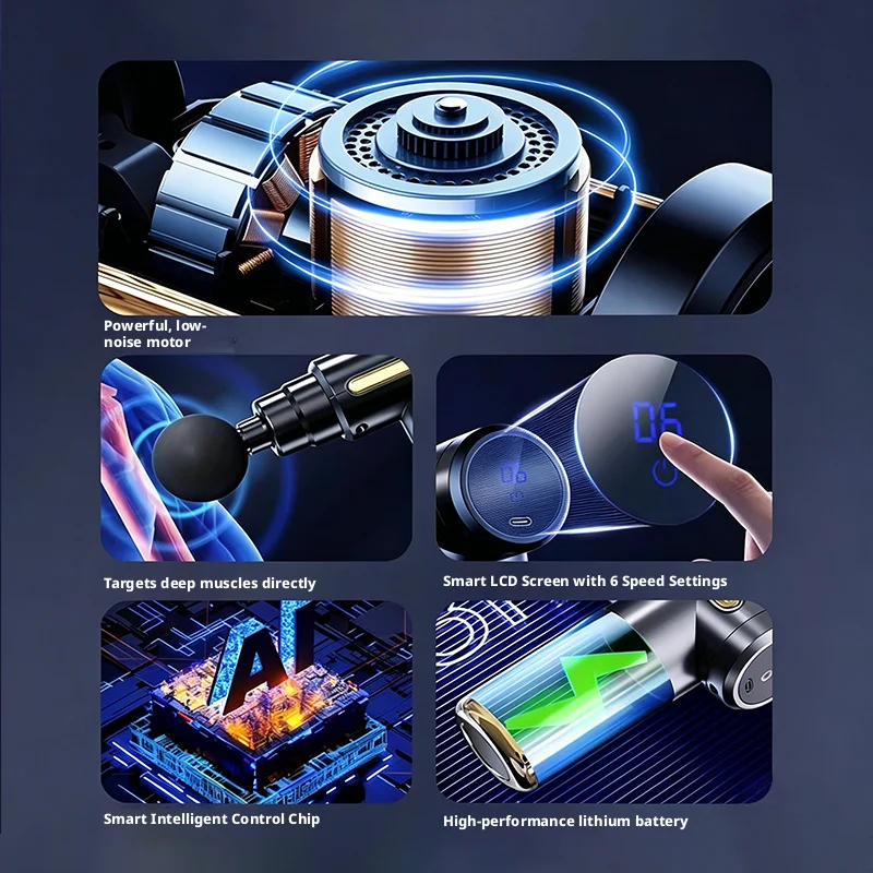 6 Speed Mini Electric Fascia G - огляд і ціна Massage Gun Deep Tissue