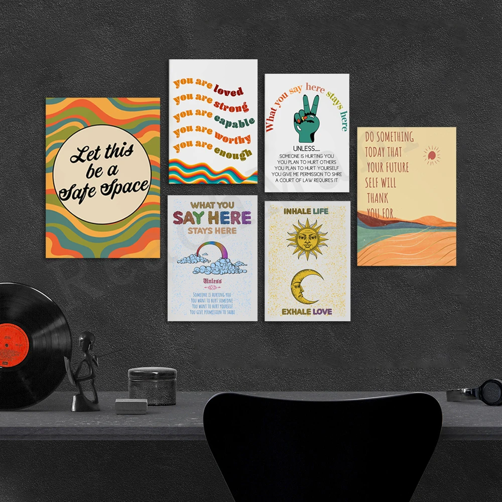 Self Care Mental Health Therap - огляд і ціна Health Wellness Poster