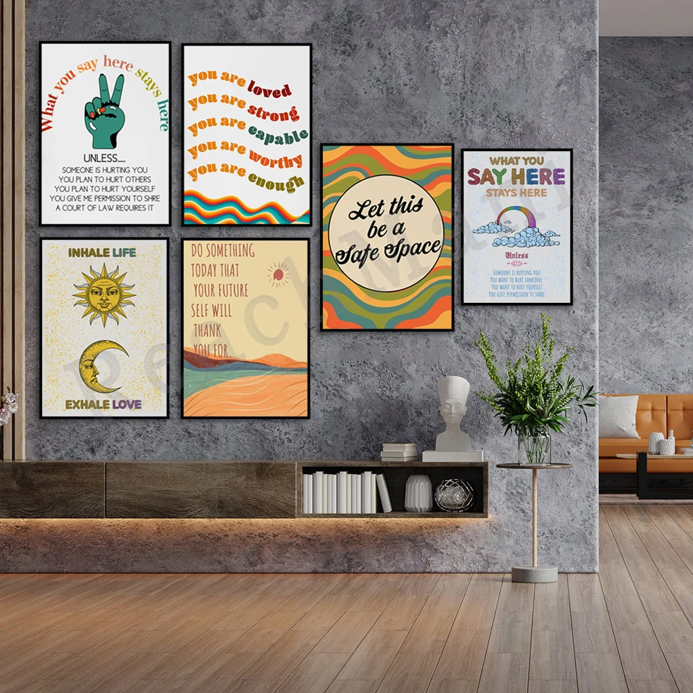 Self Care Mental Health Therap - огляд і ціна Health Wellness Poster