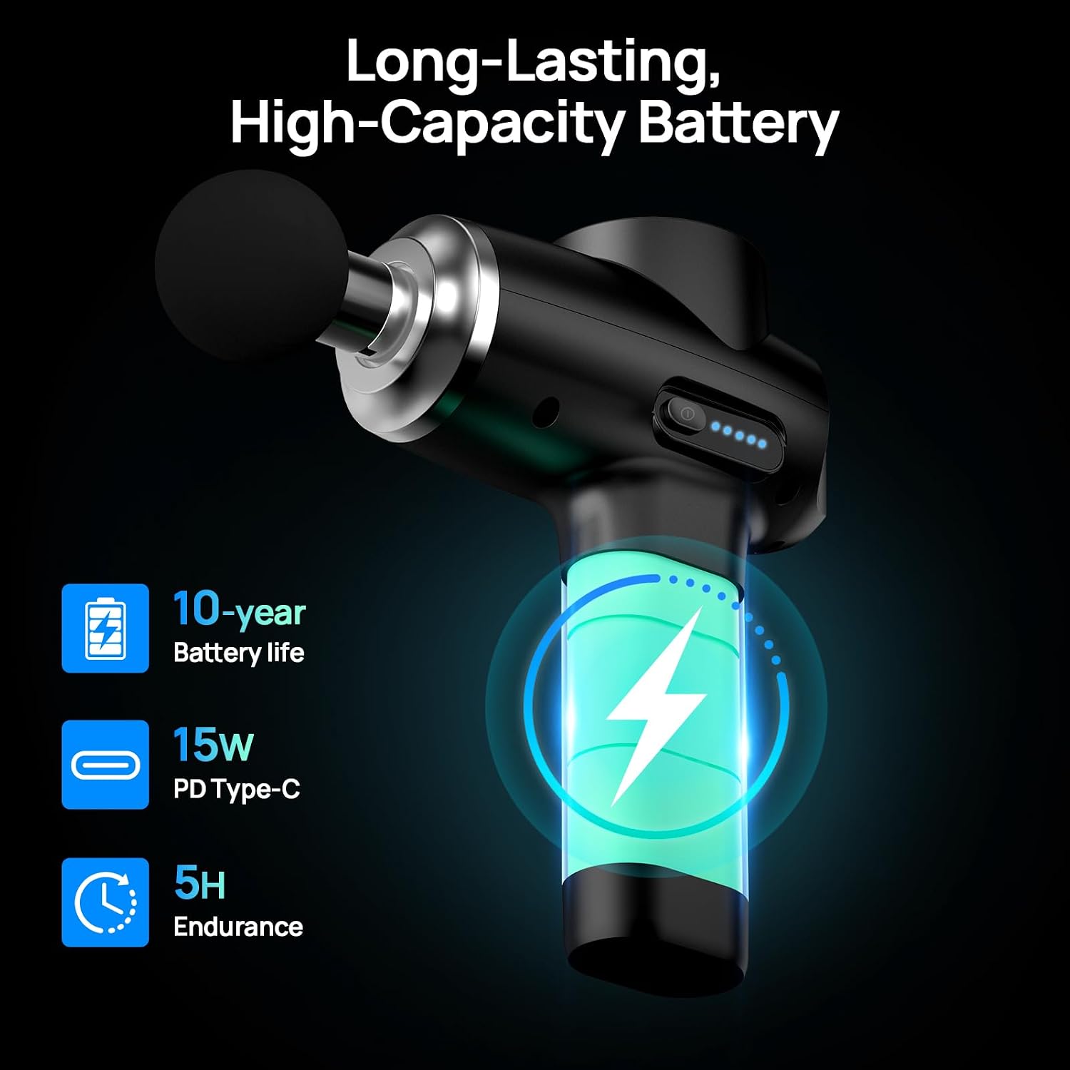Percussion Massage Gun Deep Ti - огляд і ціна Massage Gun Deep Tissue