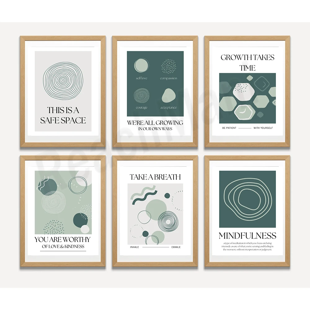 Mindfulness print, it's a safe - огляд і ціна Health Wellness Poster
