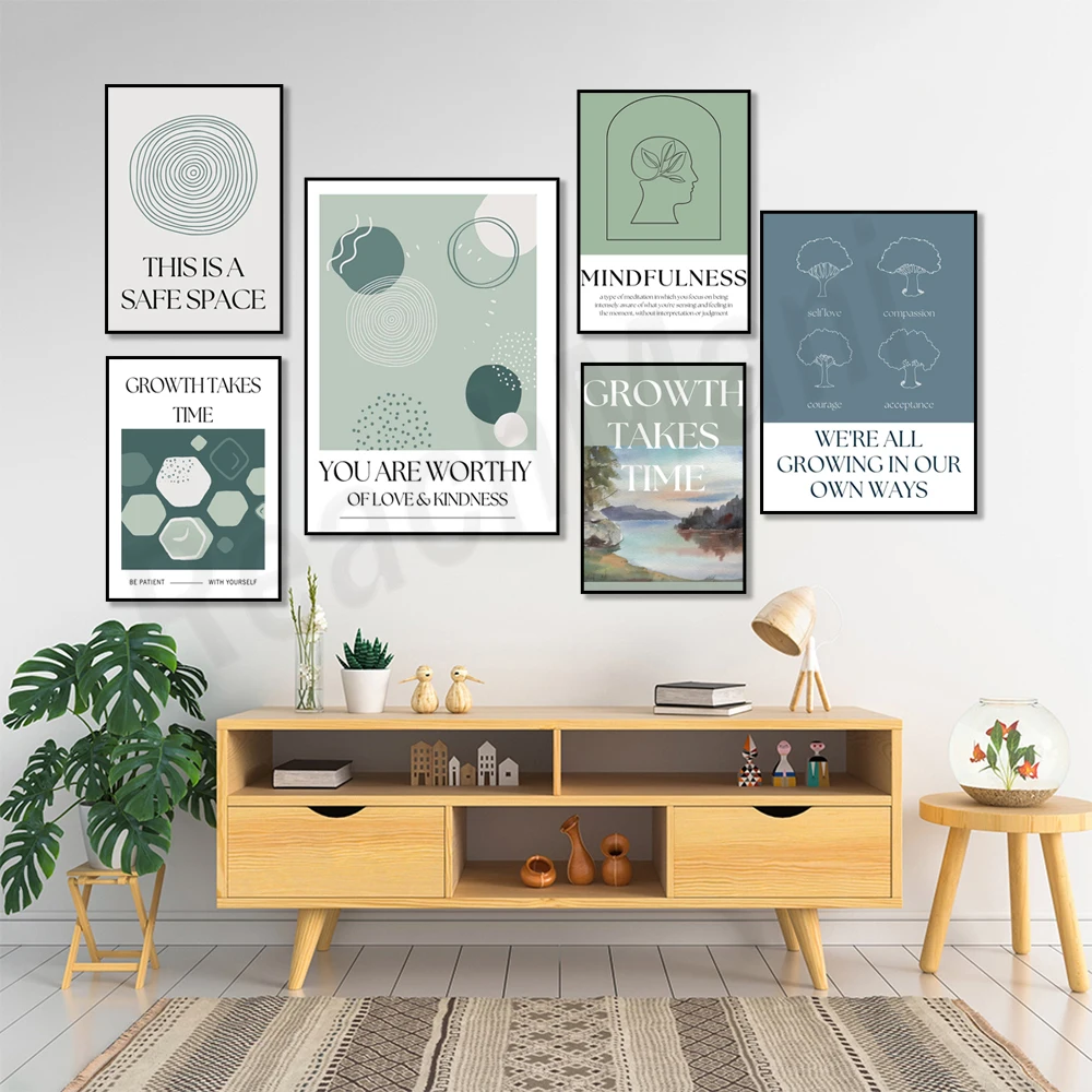 Mindfulness print, it's a safe - огляд і ціна Health Wellness Poster